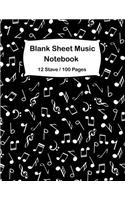Blank Sheet Music Notebook