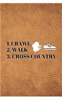 1. Crawl 2. Walk 3. Cross Country