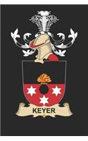 Keyer: Keyer Coat of Arms and Family Crest Notebook Journal (6 x 9 - 100 pages)
