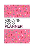 Ashlynn: : 2020 Personalized Planner: One page per week: Pink sprinkle design