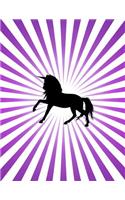 Unicorn Silhouette: 8.5 X 11 Notebook