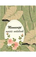 Manuscript music notebook