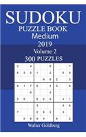 300 Medium Sudoku Puzzle Book 2019