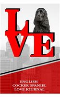 English Cocker Spaniel Love Journal