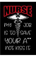 Nurse My Job Is to Save Your A** Not Kiss It
