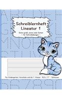 Schreiblernheft Lineatur 1