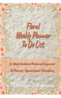 Floral Weekly Planner to Do List