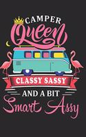 Camper Queen Classy Sassy and a Bit Smart Assy: Cute Journal Lined Paper