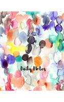 Daily Notes - Water Color Print