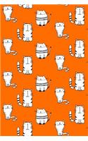 Journal Notebook For Cat Lovers Sketchy Cats Pattern 7: 110 Page Lined and Numbered Journal With Index Pages In Portable 6 x 9 Size, Perfect For Writing, Taking Notes, List Making, Journaling and Doodling(12 Wordworthy Series Lined)