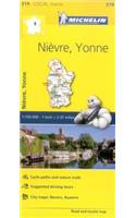 Nievre, Yonne - Michelin Local Map 319: Map