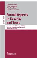 Formal Aspects in Security and Trust