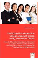 Predicting First Generation College Student Success