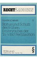 Status Und Schutz Des Fruehen Embryos Bei Der «In-Vitro»-Fertilisation