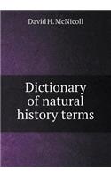 Dictionary of Natural History Terms