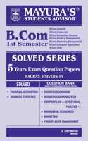 B.Com 1st Sem Question Bank Solved - For students of Regular College, Autonomous and all Universities across India