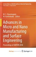 Advances in Micro and Nano Manufacturing and Surface Engineering