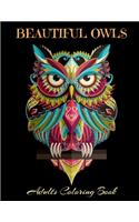 BEAUTIFUL OWLS Adults Coloring Book