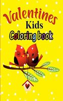 Valentine's kids coloring book