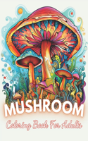 Mushroom Coloring Book For Adults