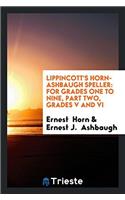 Lippincott's Horn-Ashbaugh Speller
