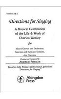 Directions for Singing - Trombone 1 & 2