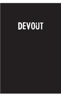 Devout: Simple Blank Lined Notebook Journal