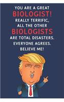 You Are A Great Biologist! Really Terrific, All The Other Biologists Are Total Disasters. Everyone Agrees. Believe Me