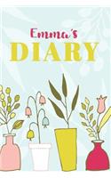 Emma Diary: Cute Personalized Diary / Notebook / Journal/ Greetings / Appreciation Quote Gift (6 x 9 - 110 Blank Lined Pages)