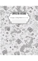 Composition Notebook College Ruled 8.5 x 11 in 110 Pages