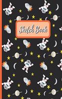 Sketch Book: 8.5" X 11" Cute Space Sketchbook to Draw in. Large Journal/Notebook. 100 Blank Pages Perfect for Doodling and Sketching For Kids. Creative Birthday 