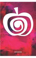 Notebook: Funny Tribal Apple Fruit Ornament Planner / Organizer / Lined Notebook (6 x 9)