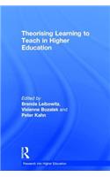 Theorising Learning to Teach in Higher Education