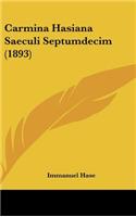 Carmina Hasiana Saeculi Septumdecim (1893)