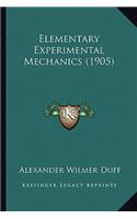 Elementary Experimental Mechanics (1905)