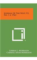 Journal of the West, V2, No. 1-4, 1963