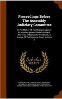 Proceedings Before The Assembly Judiciary Committee