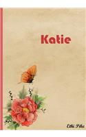 Katie - Butterfly Notebook / Extended Lines / Soft Matte Cover
