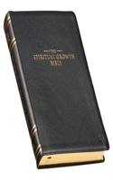 Spiritual Growth Bible, Study Bible, NLT - New Living Translation Holy Bible, Premium Full Grain Leather, Black