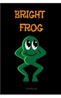 Bright Frog Composition Notebook: College Ruled Notebook - Lined Journal -School supplies Book Notes- back to school Gift Kids -