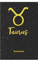 Zodiac Sign Taurus Notebook: Astrology Journal, Horoscope Notepad, Diary, 120 Pages, blanc Dot Grid, 6" x 9"