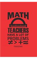 Funny Math School Teacher Notebook