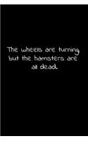 The wheels are turning, but the hamsters are all dead.