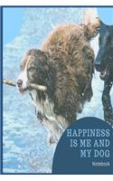 Happiness is me and my dog notebook