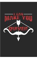 I can make you quiver: 6x9 Archery - dotgrid - dot grid paper - notebook - notes
