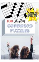 100 Large Print Thrilling Codeword Puzzles