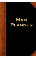 2020 Weekly Planner For Men Man Planner Vintage Style 134 Pages: 2020 Planners Calendars Organizers Datebooks Appointment Books Agendas