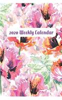 2020 Weekly Calendar: Watercolor Poppies