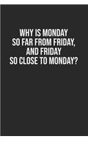 Why is Monday so far from Friday, and Friday so close to Monday?