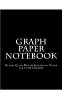 Graph Paper Notebook: Blank Quad Ruled Graphing Paper - 1/4 Inch Squares